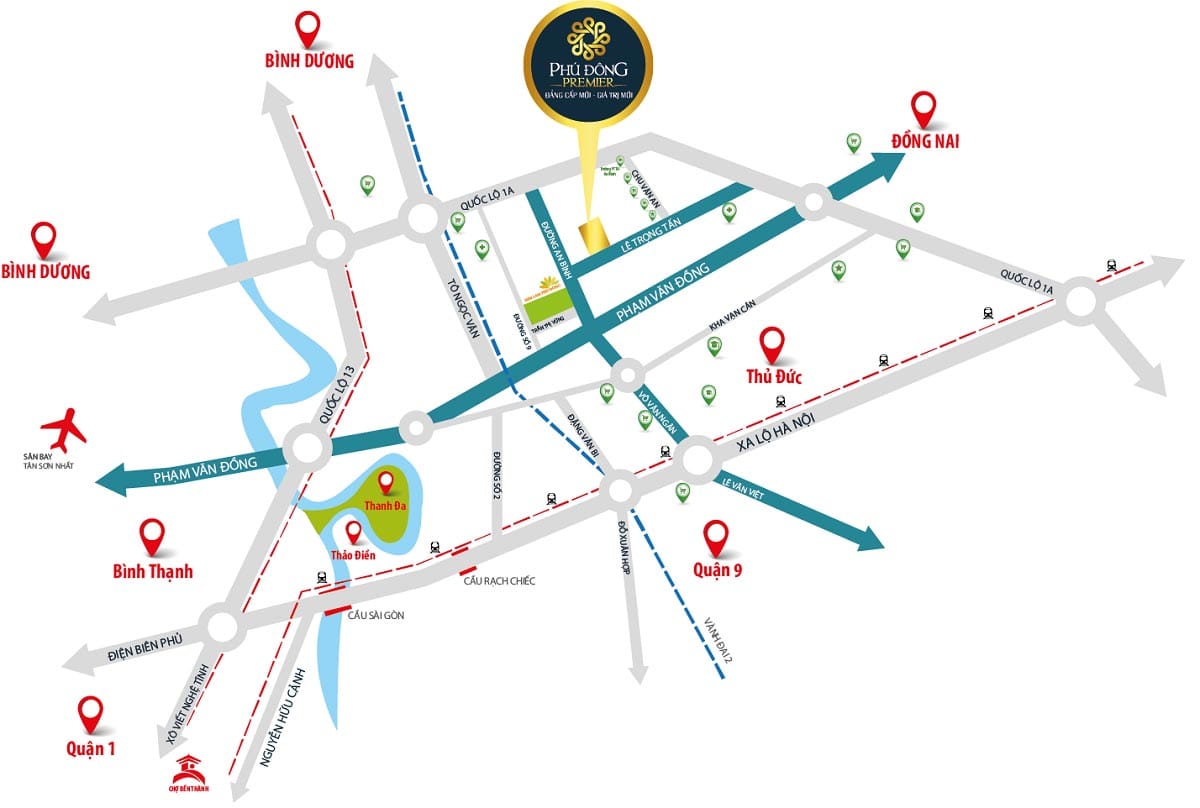 Bản đồ vị trí của chung cư căn hộ Phú Đông Premier Bản đồ vị trí của chung cư căn hộ Phú Đông Premier