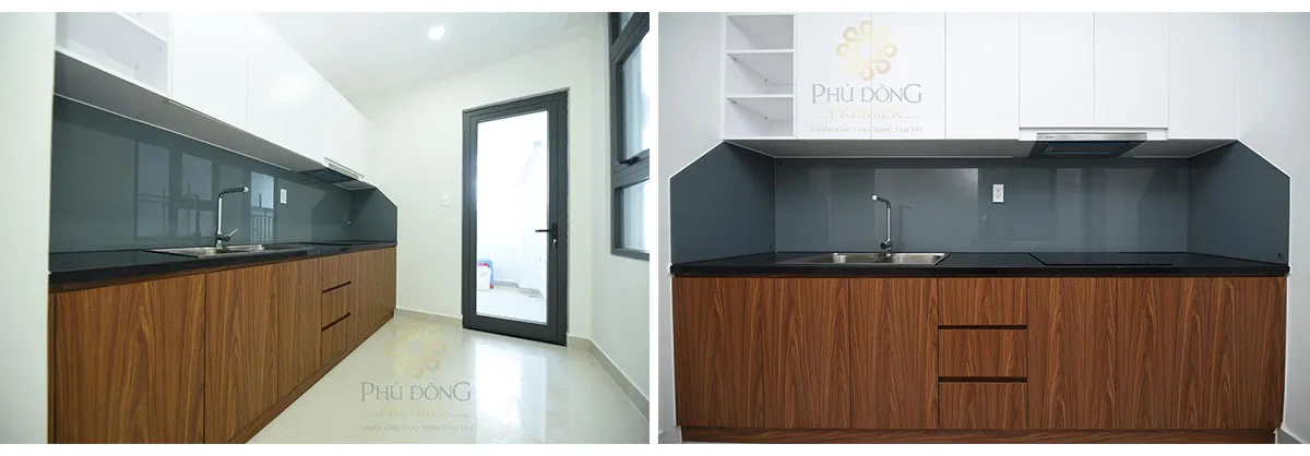 Kiểu Bếp căn hộ Phú Đông Premier