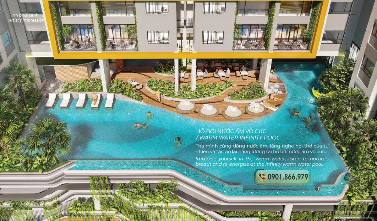 Hồ bơi tại Phú Đông Sky Garden