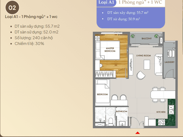 Thiết kế chi tiết cho căn hộ 1 phòng ngủ + (1PN+) tại Phú Đông Sky One. Thiết kế chi tiết cho căn hộ 1 phòng ngủ + (1PN+) tại Phú Đông Sky One.