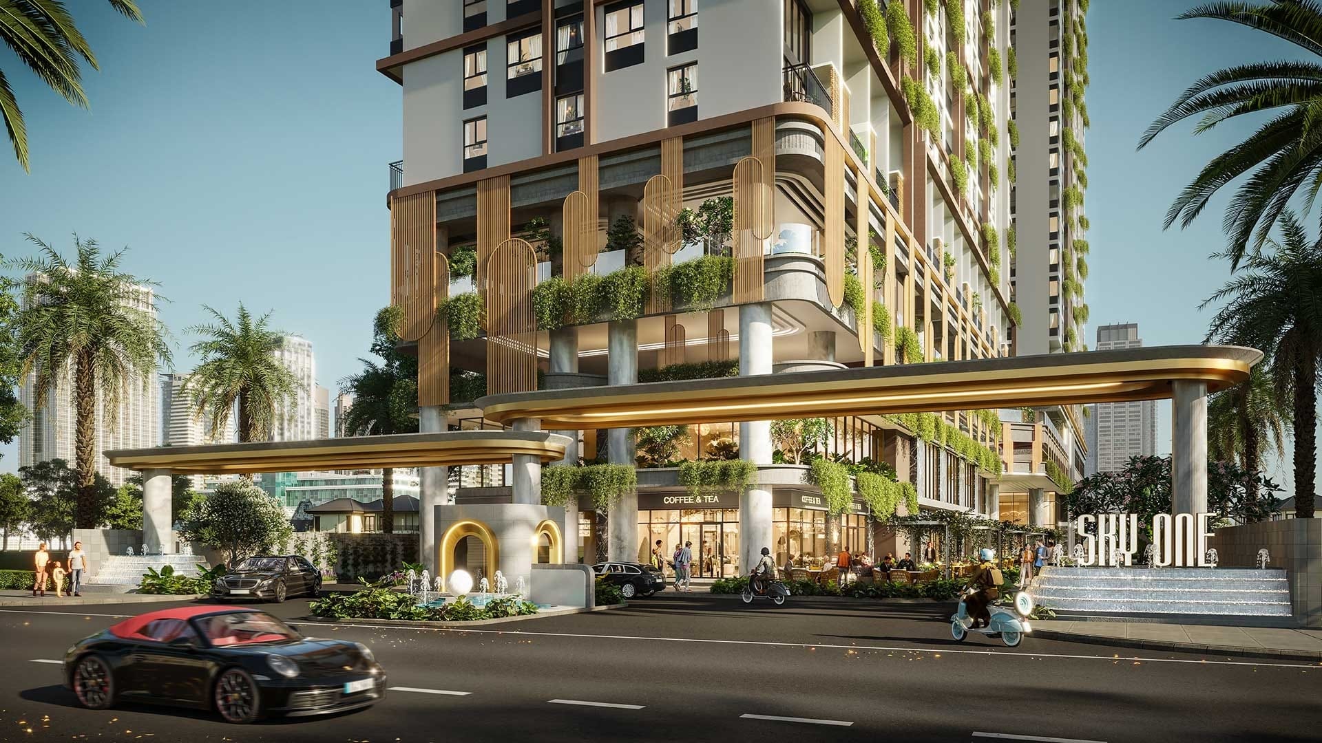 Sảnh đón khách tiêu chuẩn cao cấp tại Phú Đông Sky One. Sảnh đón khách tiêu chuẩn cao cấp tại Phú Đông Sky One.