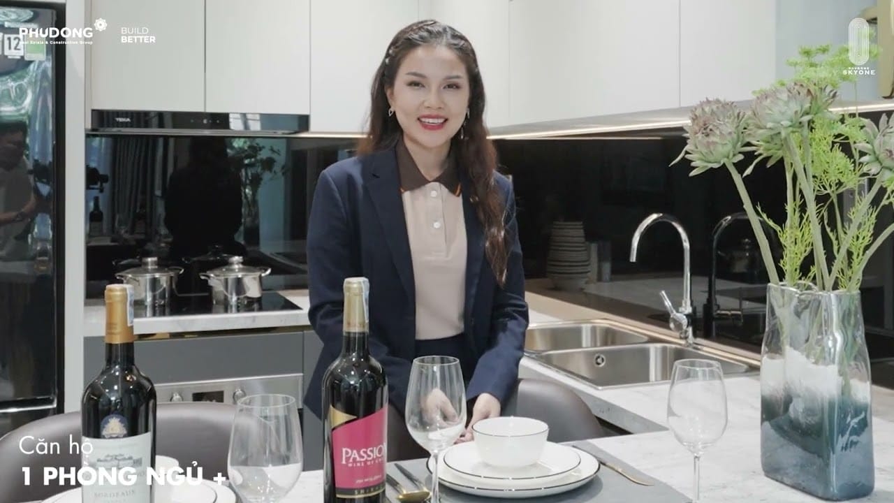 nhà mẫu căn hộ 1PN+ Phú Đông Sky One