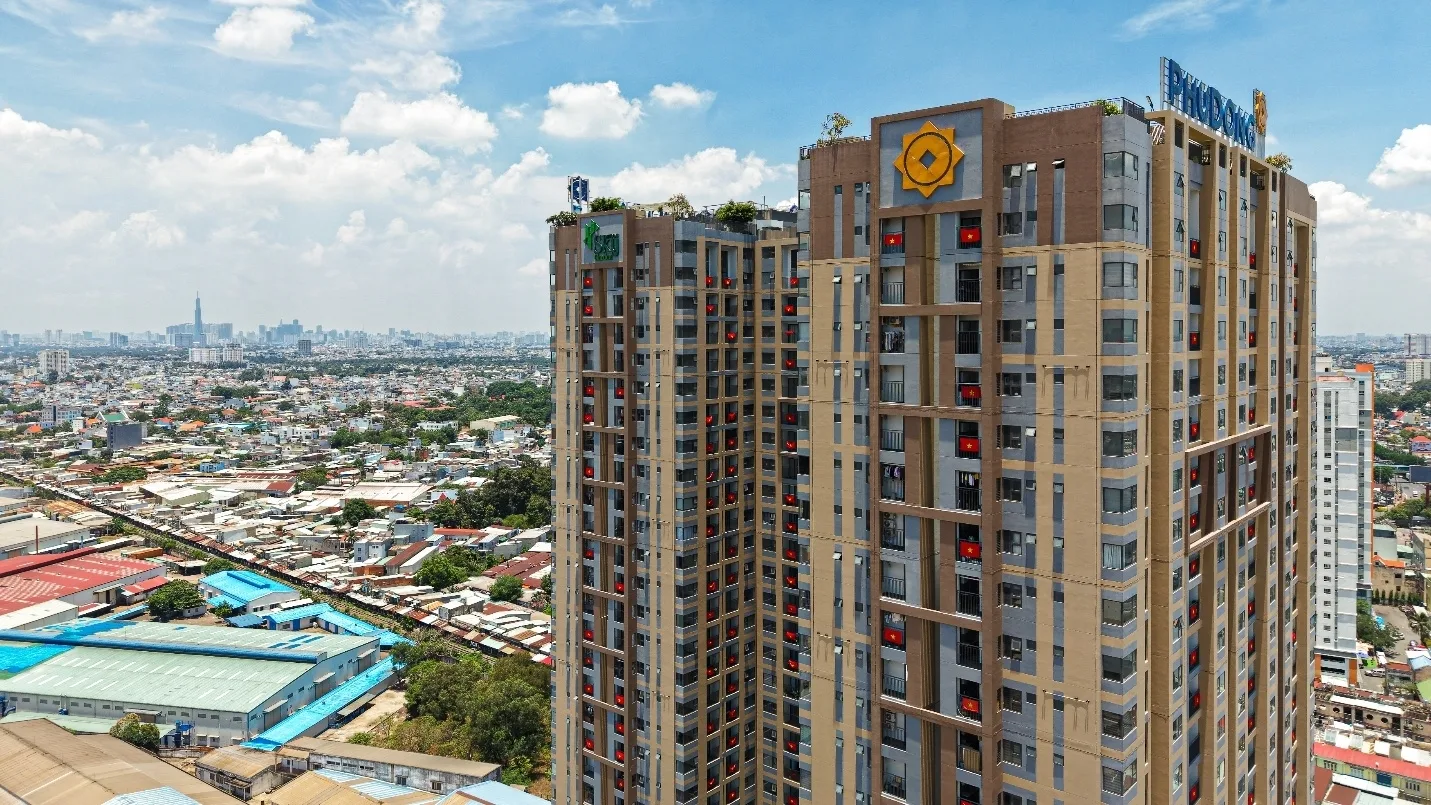 Toàn cảnh bên ngoài dự án Phú Đông Sky Garden